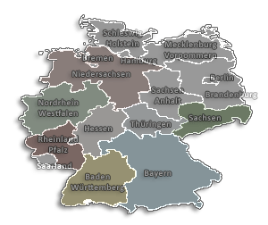 Deutschland Übersichtskarte mit Position